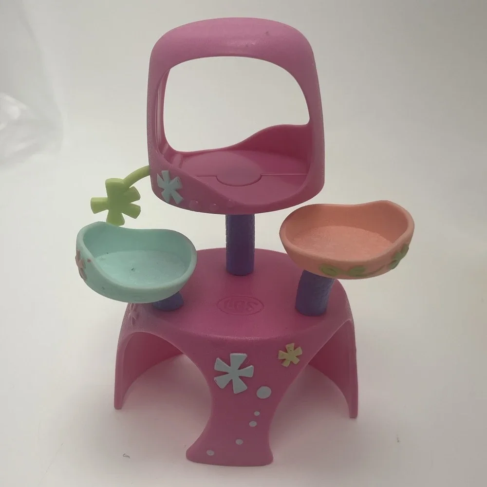 Littlest Pet Shop Magic Motion Yellow Bathtub Triplet Cat Condo Chinchilla Cage